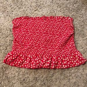 Floral tube top